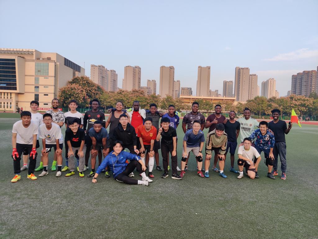 Friendly Football Game Between Chinese and International students