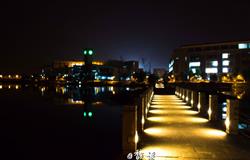 The night scenery of Chongqing Jiaotong University