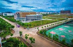 The view of a corner in campus of Guangxi Normal University