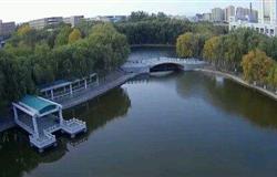 The view of a corner in campus of Yanshan University