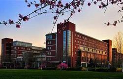 Beautiful campus view of Hebei University