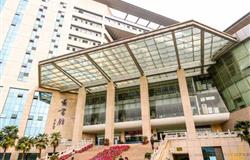 The view of a corner in campus of Hubei University