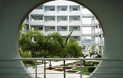 The view of a corner in campus of Hainan University