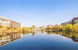 Beautiful campus view of Changsha University of science and technology