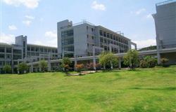 The view of a corner in campus of Zhejiang University of Science and Technology