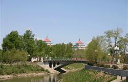Campus in fall of Northeast Forestry University