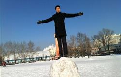 Campus in winter of Heilongjiang University