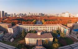 The view of a corner in campus of  Xi'an Jiaotong University