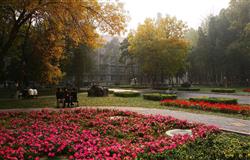 Beautiful campus view of Communication University of China