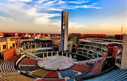 Beautiful campus view of Communication University of China