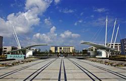 Beautiful campus view of Shanghai Maritime University