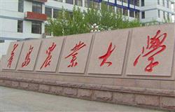 The school gate of Qingdao agriculture university