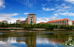 Beautiful campus view of Ocean University of China